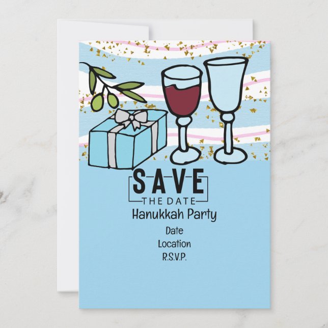 Hanukkah  invitation (Front)