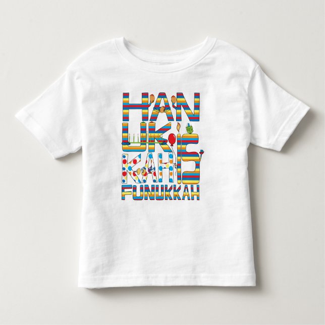 "Hanukkah Is Funukkah" Toddler Fleece Sweatshirt T-Shirt (Front)