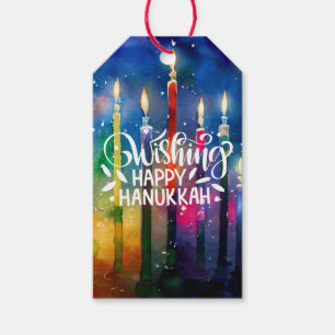Hanukkah Jewish festival theme Gift Tags