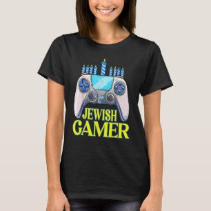 Hanukkah Jewish Gamer Video Game Christmas Xmas Bo T-Shirt