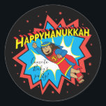 Hanukkah Judah Maccabee Chanukah Round Classic Round Sticker<br><div class="desc">"Pink Cat Ballerina, Happy Chanukah" Stickers Round. Have fun using these stickers as cake toppers, gift tags, envelope seals, favour bag closures, or whatever rocks your festivities! Personalise by deleting text and adding your own words, using your favourite font style, size, and colour. Thanks for stopping and shopping by! Your...</div>