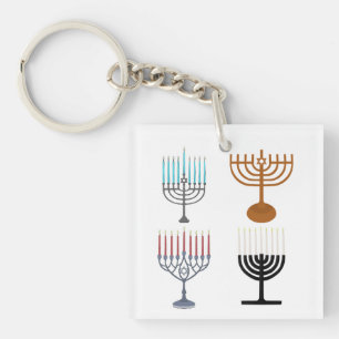 Hanukkah Judaism Jew Religion Key Ring