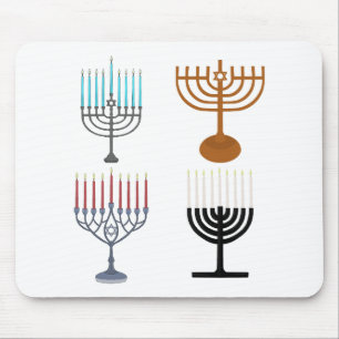 Hanukkah Judaism Jew Religion Mouse Pad