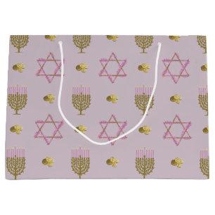 Hanukkah  large gift bag