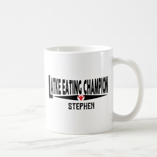 Hanukkah Latke Eating Champion Coffee Mug (Right)