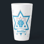 Hanukkah Latte Mug<br><div class="desc">Hanukkah Latte Mug
If you  like drinking coffee a latte,  not just a little,  then this mug is for you! Stylish and ready for your customisations,  it will easily become an essential part of your day.</div>