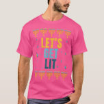 Hanukkah Lets Get Lit Vintage Funny Jewish Holiday T-Shirt<br><div class="desc">Hanukkah Lets Get Lit Vintage Funny Jewish Holiday T-Shirt .</div>
