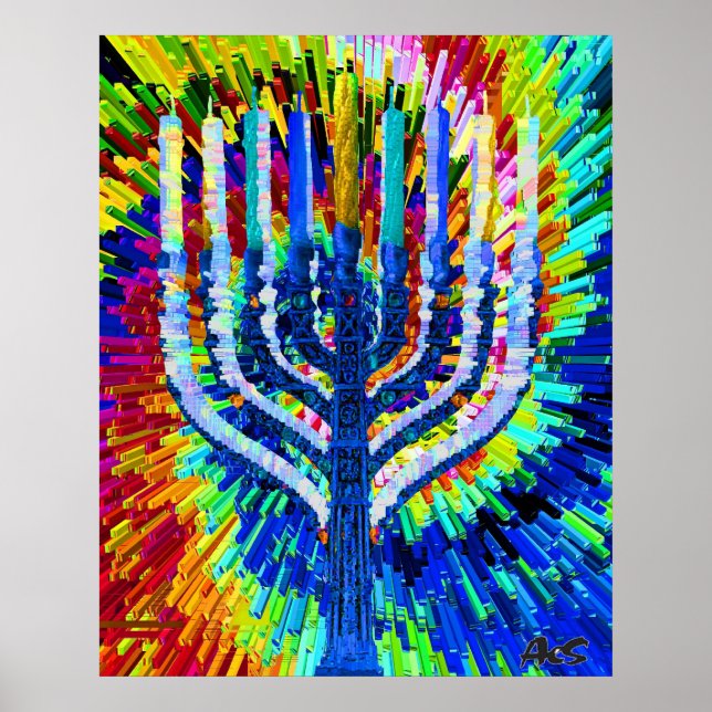 HANUKKAH LIGHTS POSTER (Front)