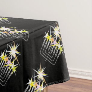 HANUKKAH LIGHTS TABLECLOTH
