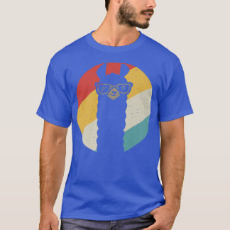 Hanukkah Llama Funny Retro Style Alpaca Llama Love T-Shirt
