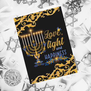Hanukkah Love, Light and Happiness Card