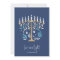 Hanukkah Love & Light Floral Menorah Card