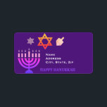 Hanukkah Menorah and Dreidels Label<br><div class="desc">.Celebrate eight days and eight nights of the Festival of Lights with Hanukkah cards and gifts. The festival of lights is here. Light the menorah, play with the dreidel and feast on latkes and sufganiyots. Celebrate the spirit of Hanukkah with friends, family and loved ones by wishing them Happy Hanukkah....</div>