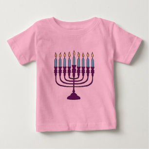 Hanukkah Menorah Baby T-Shirt