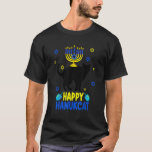 Hanukkah Menorah Cat Meowzel Tov Chanukah Jewish T-Shirt<br><div class="desc">Hanukkah Menorah Cat Meowzel Tov Chanukah Jewish.</div>