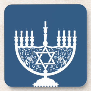 Hanukkah Menorah Coaster