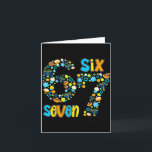 Hanukkah Menorah Dreidel 67 Festive Chanukah Six S Card<br><div class="desc">Hanukkah Menorah Dreidel 67 Festive Chanukah Six Seven Meme</div>