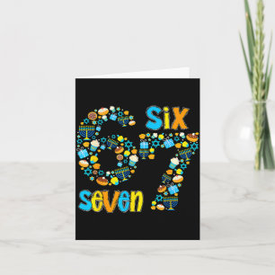 Hanukkah Menorah Dreidel 67 Festive Chanukah Six S Card