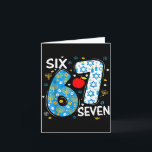 Hanukkah Menorah Dreidel 67 Festive Chanukah Six S Card<br><div class="desc">Hanukkah Menorah Dreidel 67 Festive Chanukah Six Seven Meme</div>