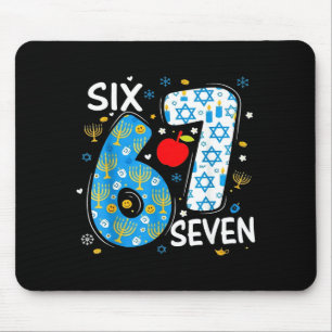 Hanukkah Menorah Dreidel 67 Festive Chanukah Six S Mouse Pad