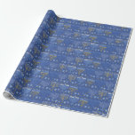 Hanukkah Menorah Dreidel Pattern Blue Yellow  Wrapping Paper<br><div class="desc">Celebrate Hanukkah in style with this Hanukkah Menorah and Dreidel Pattern wrapping paper. Featuring vibrant blue and yellow designs of menorahs and dreidels, this wrapping paper adds a festive touch to your gifts. Perfect for adding a traditional yet colourful element to your holiday celebrations, it brings joy and elegance to...</div>