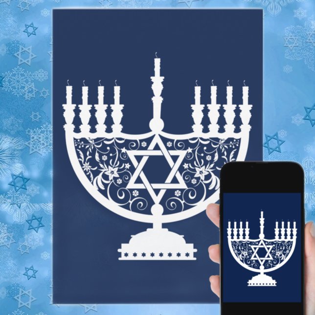 Hanukkah Menorah Holiday Card (Creator Uploaded)