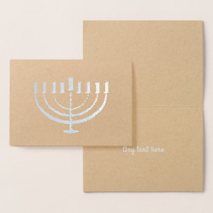 Hanukkah Menorah Holiday Custom Card