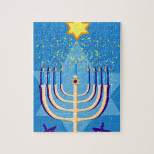 hanukkah menorah jigsaw puzzle
