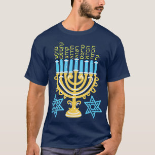 Hanukkah Menorah Lights Family Love Chanukkah  T-Shirt