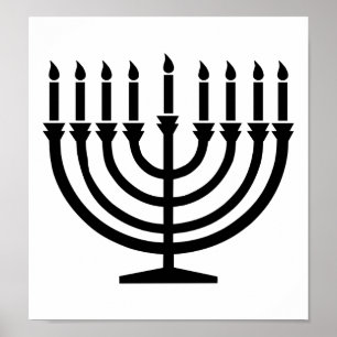 Hanukkah Menorah Poster