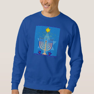hanukkah menorah sweatshirt