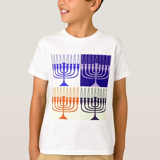 Hanukkah Menorah T-Shirt (Front)