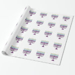 Hanukkah Menorah Wrapping Paper<br><div class="desc">Hanukkah Menorah wrapping paper</div>