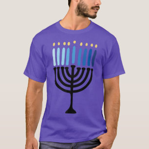 Hanukkah Minimalistic Menorah Hanukkah T-Shirt