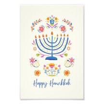 Hanukkah minnorah poster