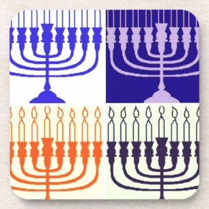 Hanukkah Minorah Coaster