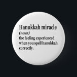 Hanukkah Miracle Funny Chanukah Jewish Definition  6 Cm Round Badge<br><div class="desc">Hanukkah, jewish, jew, chanukah, dreidel, gift, birthday, groovy, christmas, menorah</div>