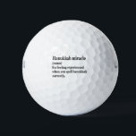 Hanukkah Miracle Funny Chanukah Jewish Definition Golf Balls<br><div class="desc">Hanukkah, jewish, jew, chanukah, dreidel, gift, birthday, groovy, christmas, menorah</div>