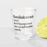 Hanukkah Miracle Funny Chanukah Jewish Definition Shot Glass<br><div class="desc">Hanukkah, jewish, jew, chanukah, dreidel, gift, birthday, groovy, christmas, menorah</div>