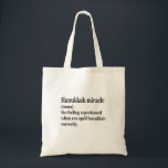 Hanukkah Miracle Funny Chanukah Jewish Definition  Tote Bag<br><div class="desc">Hanukkah, jewish, jew, chanukah, dreidel, gift, birthday, groovy, christmas, menorah</div>