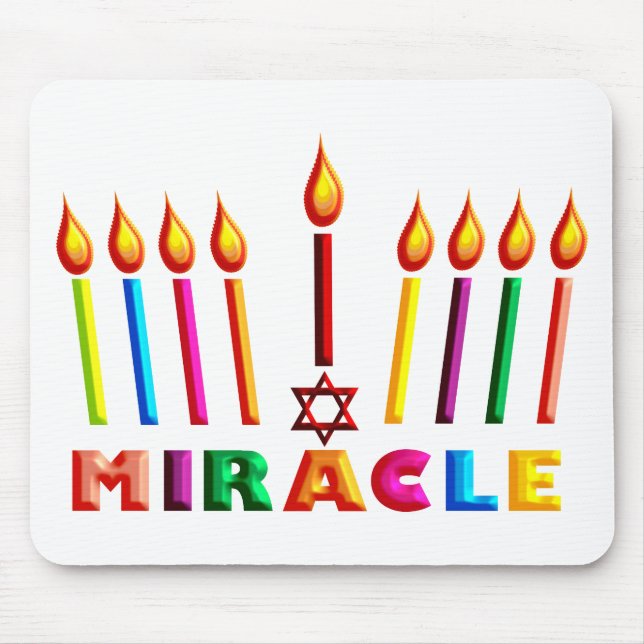 Hanukkah Miracle Mouse Pad (Front)