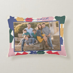 Hanukkah Modern Photo Decorative Cushion