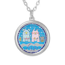 Hanukkah Mouse N Friends Necklace Personalise