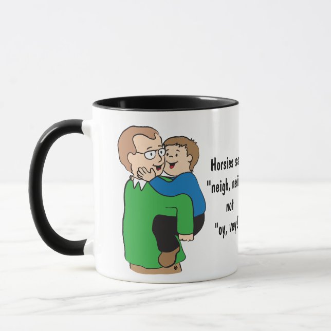 Hanukkah Mug or birthday or any day Mug! (Left)