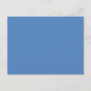 Hanukkah Muted Blue Solid Holiday Colour Postcard