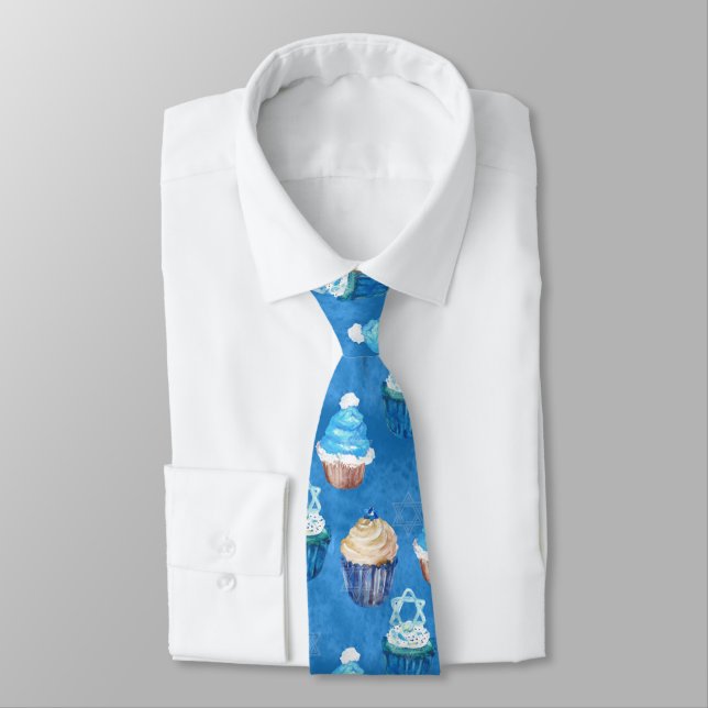 Hanukkah Necktie (Tied)