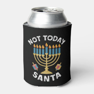 Hanukkah Not Today Santa Jewish Chanukah Can Cooler