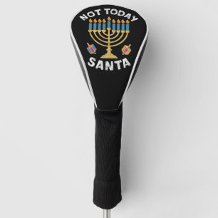 Hanukkah Not Today Santa Jewish Chanukah Golf Head Cover