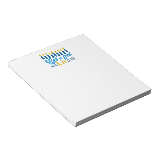 Hanukkah Notepad (Angled)