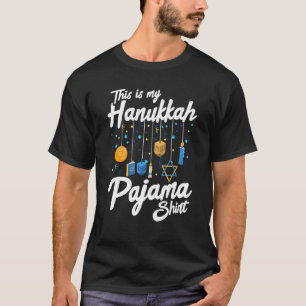Hanukkah Pajama Dreidel Toy Boys Girls Jewish Chri T-Shirt